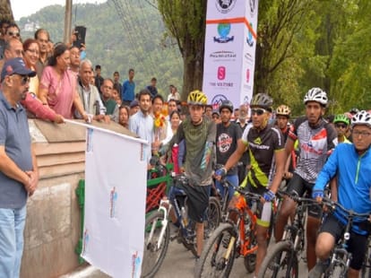 uttarakhand mountain cycling rally.