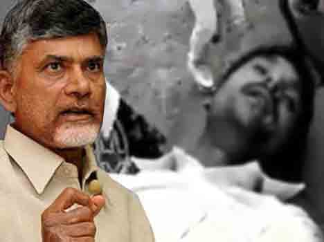 farmer tries to sucide in andhar cm public meeting
