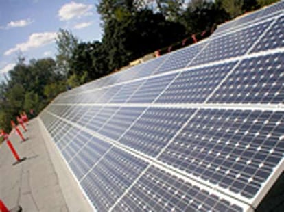 Solar panel help sheshadris to supply power to grid