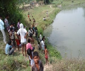 Bodies found floating in the pond young man went for a walk