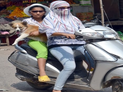 In people suffering from hot sun