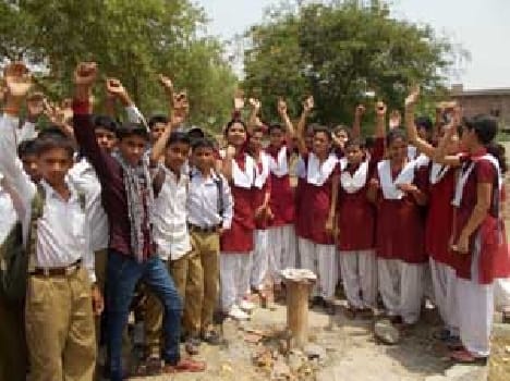 Students perform for water
