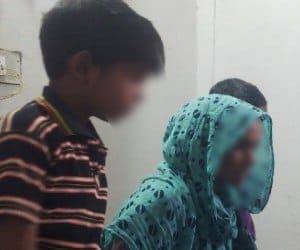 woman attempt for suicide with 2 child