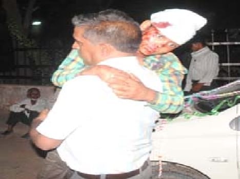 Hars Shbala and barber serious injured in firing
