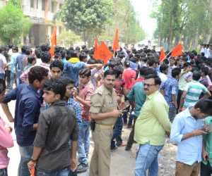Ruckus in Kanpur bacause of eve teasing.