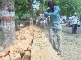 PWD land Vertical wall Girwai