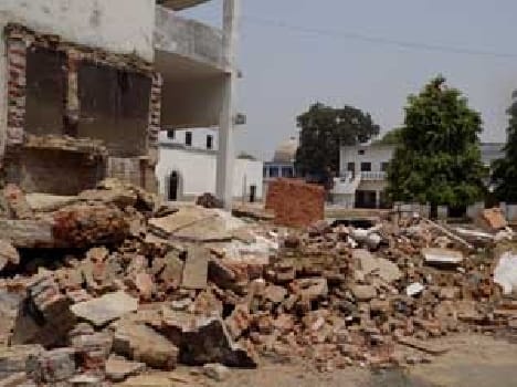 Raj been torn down at night college boundary