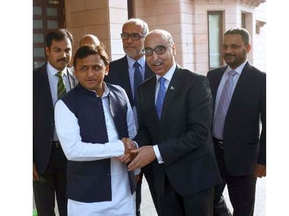 Pakistan high commissioner Abdul Basit in Lucknow.