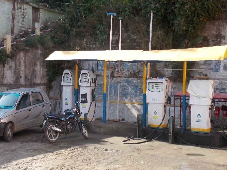 Petrol pumps dominated silence