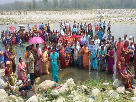Two and a half hours in Kosi water satyagraha