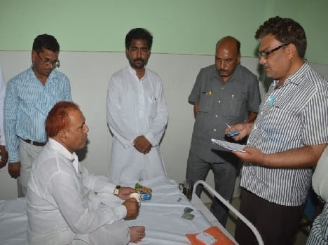 up minister has been admitted to mathura hospital