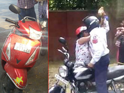 head constable attacked by stone on woman
