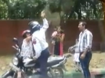 Twist in woman thrash by stone case that woman also misbehaved