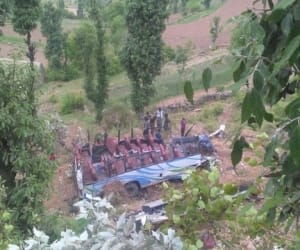 More than 20 died n 35 injured in a road accident at udhampur