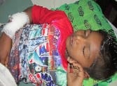 Shot fired in joy The injured child