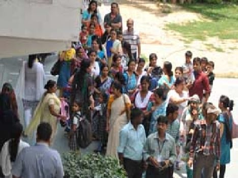 Once again people were disturbed by the earthquake