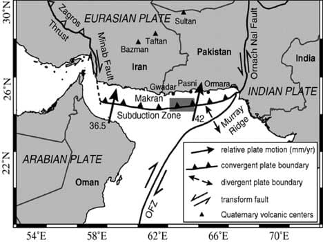 three big earthquake impact on indian-eurasian plate