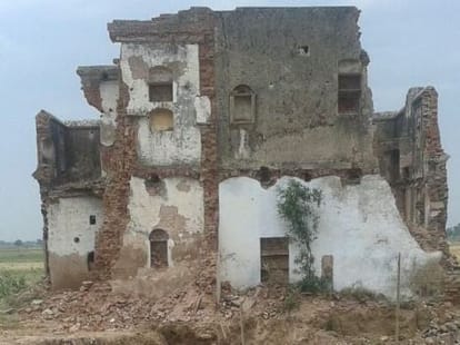 silver coin found old haveli at rawari