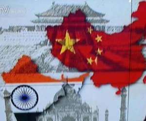chinese media cut J&K and arunachal from india's map