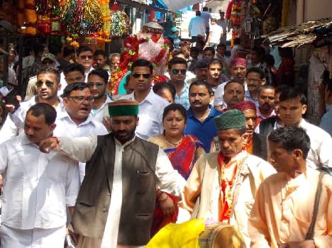 Bagnath, Baijnath temple palanquin arrived Jagdishila