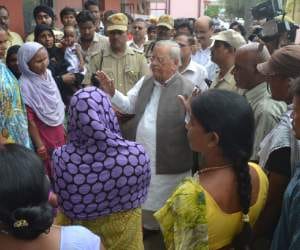 Surprise visit of health minister in a hospital