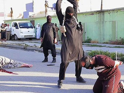 IS beheaded three people on streets 