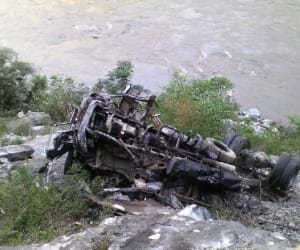 four died in road accidents.