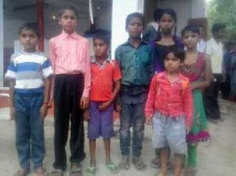 The children are going to school were mercilessly beaten up