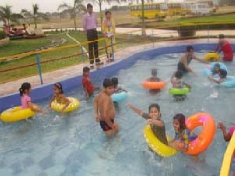 Swimming, dancing and singing with the children learned