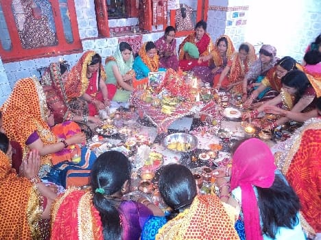 Husband's longevity Vat Savitri worship at the feast