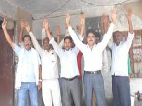 The villagers surrounded Electrical Substation