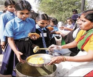 mid day meal workers medical check up.
