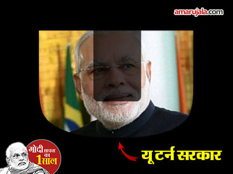 U turns of Modi's government.