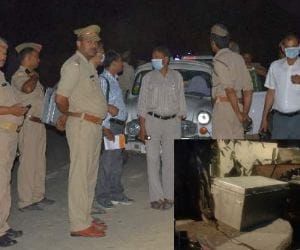 Woman's dead body found in a box.