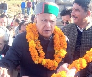 tug of war between cm virbhadra singh and arun dhumal.