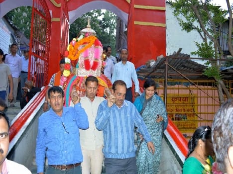 Jagdishashila of Doli grand welcome in Nainital