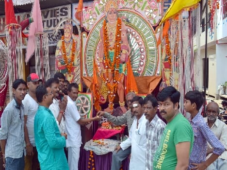 The whole day was coined bajrangbali Jaykaron District