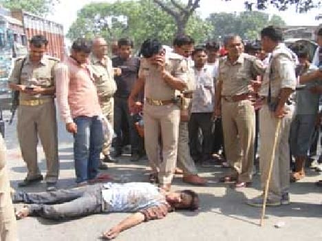young man is killed by the villagers after the firing