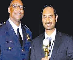 police award to harkirat of hoshiarpur in america