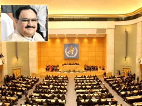 jp nadda elcted President of the World Health Assembly