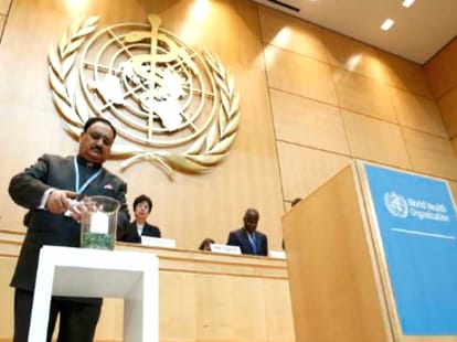 jp nadda elcted President of the World Health Assembly
