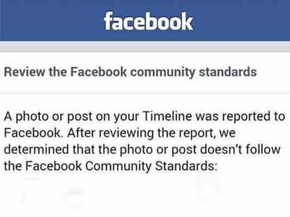 facebook removes bold coment