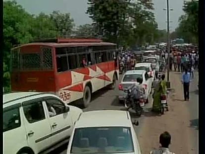 Homeguards were protest in bihar, two killed in jam