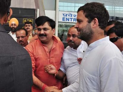 Rahul Gandhi attacks on central govt on his last day visit to amethi.