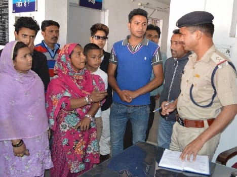 Police station, cut into chaos