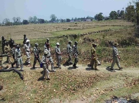 SSB and the Forest Department of the Joint Kanbing