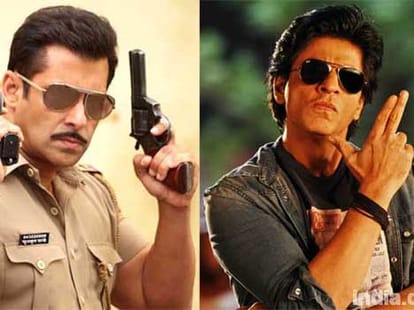 Salman and Shahrukh in a humorous rap battle video