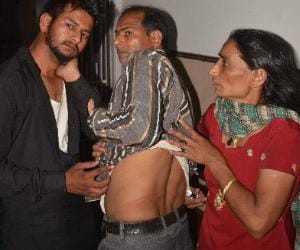 molestation with woman and beaten