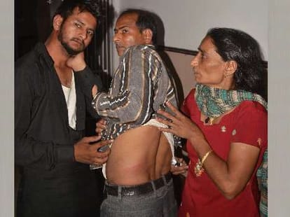 molestation with woman and beaten