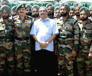 rain stopped the visit of defence minister and army chief